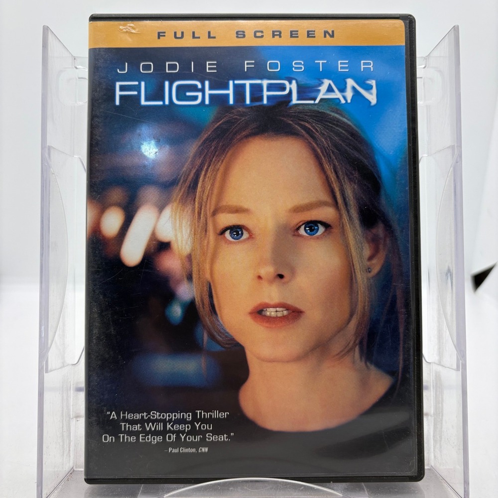 Flightplan DVD 2006 Full Screen Jodie Foster Mystery Thriller Movie 786936270525